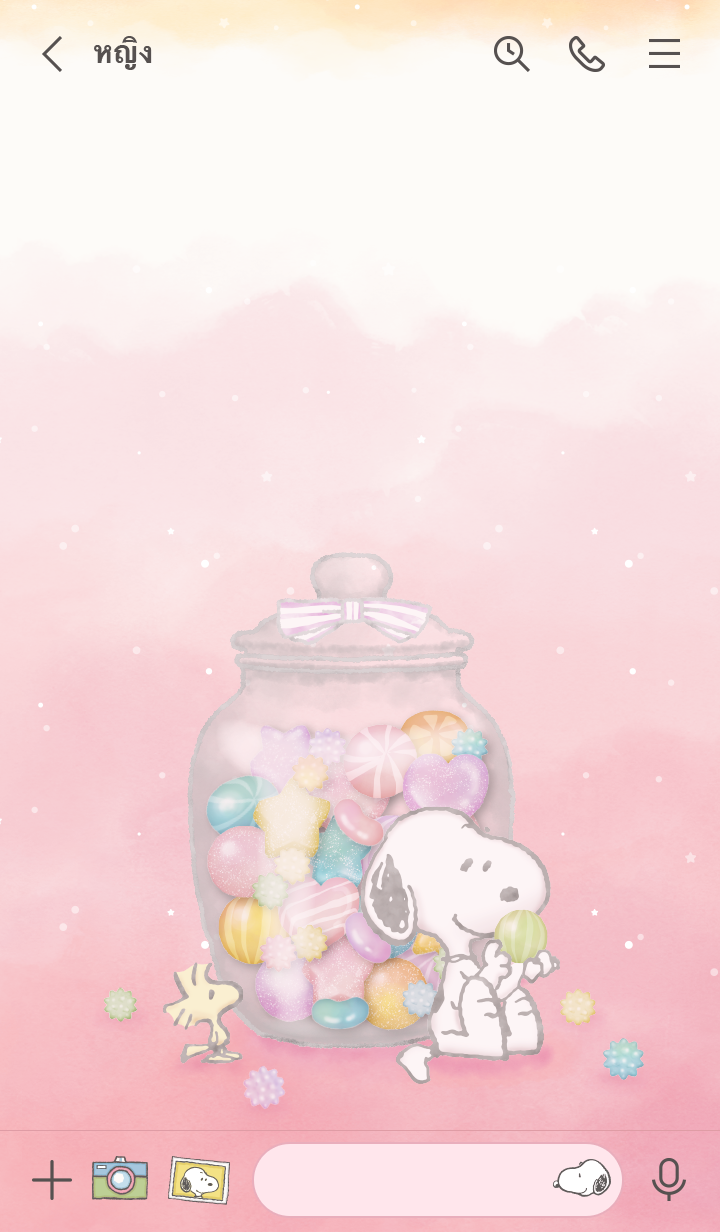 ธีมไลน์ Snoopy Candy candy