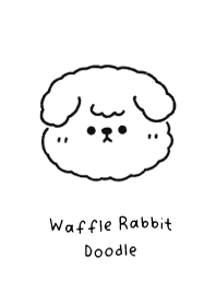 waffle rabbit doodle